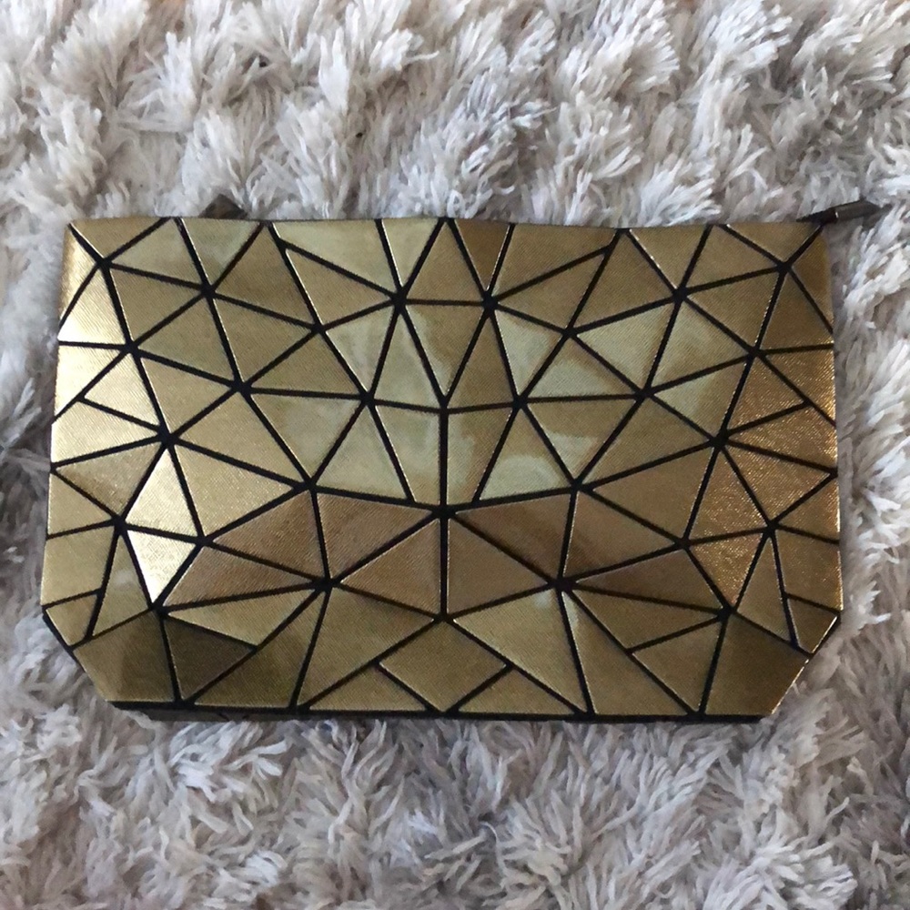 Shiny Metallic Vegan Clutch/Shoulder Bag